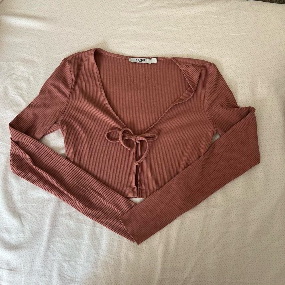 Women's Pink Long Sleeve Top